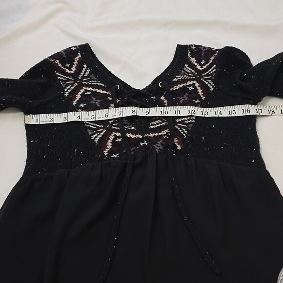 - Abercrombie And Fitch Tie Up V-neck Sweater Size x Small - Picture 5 of 8